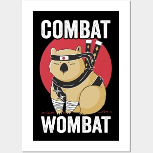 Combat Wombat Funny Posters and Art